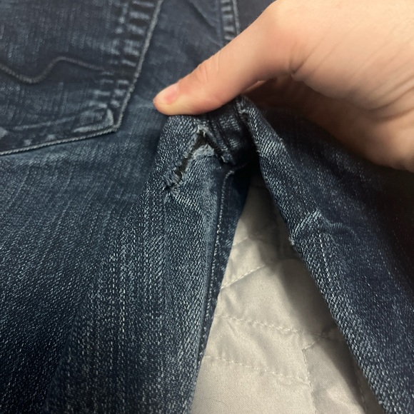 7 For All Mankind Women's High Rise Jeans - Deep Blue - Picture 4 of 5